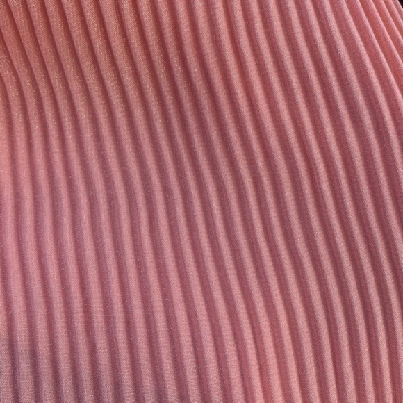 Nanette Leopore Pleated Tie Neck Metallic Shimmer Blouse - Picture 6 of 7